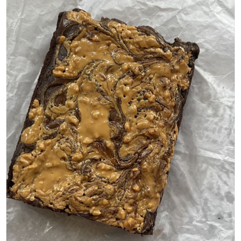 

Fudgy Peanut Butter Brownie (less sweet)