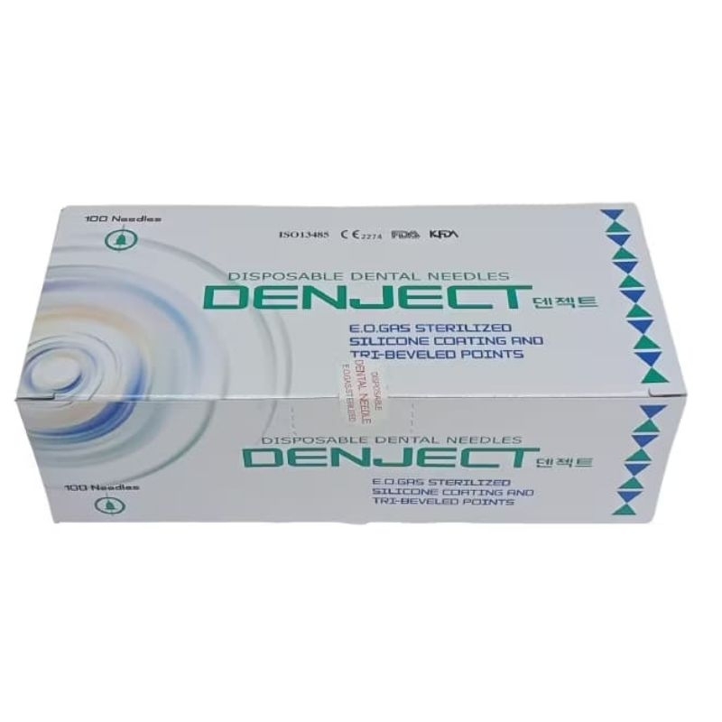 Denject Korea atau Dental Needle Box isi 100 30G 12mm 16mm