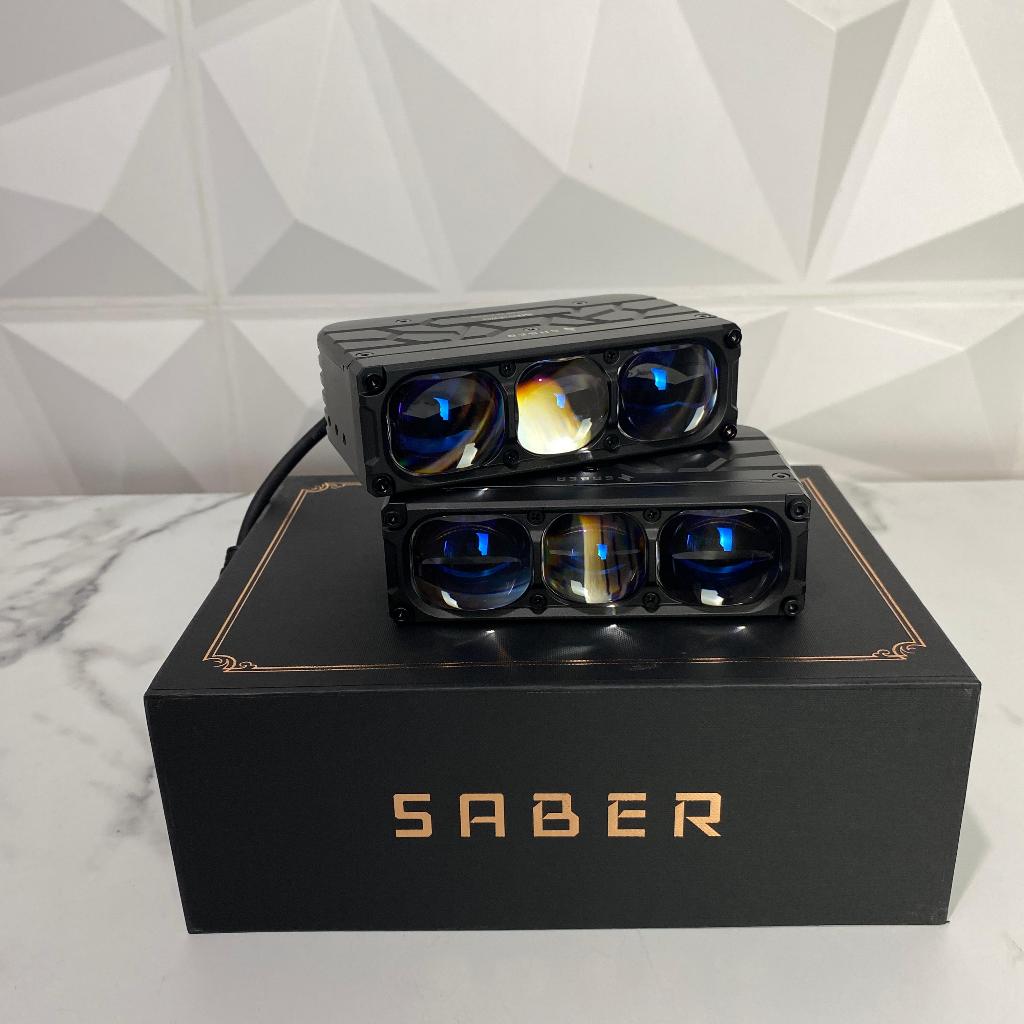 SABER SR3 EVO New Mini Projie Foglamp Lampu Mobil LED Projector Lampu Depan Mobil