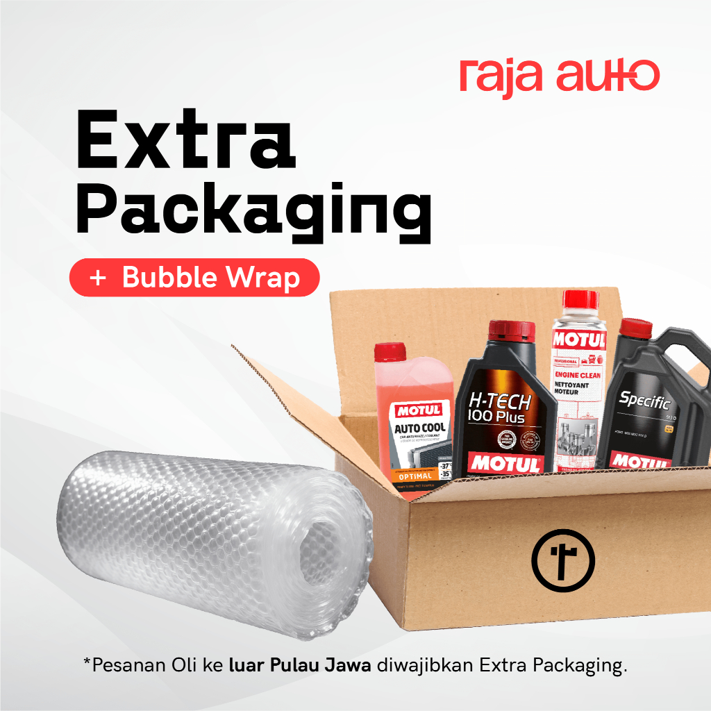 

Packing Extra Aman dus + bubble wrap untuk OLI DLL (Terkecuali Ban)