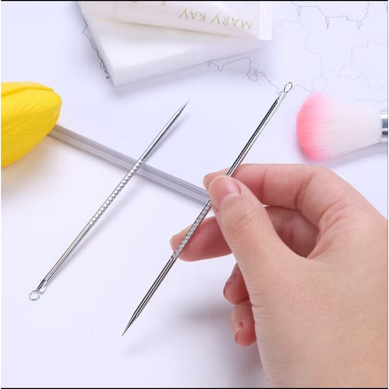 JARUM EKSTRAKTOR JERAWAT PEMBERSIH KOMEDO BAHAN STAINLESS