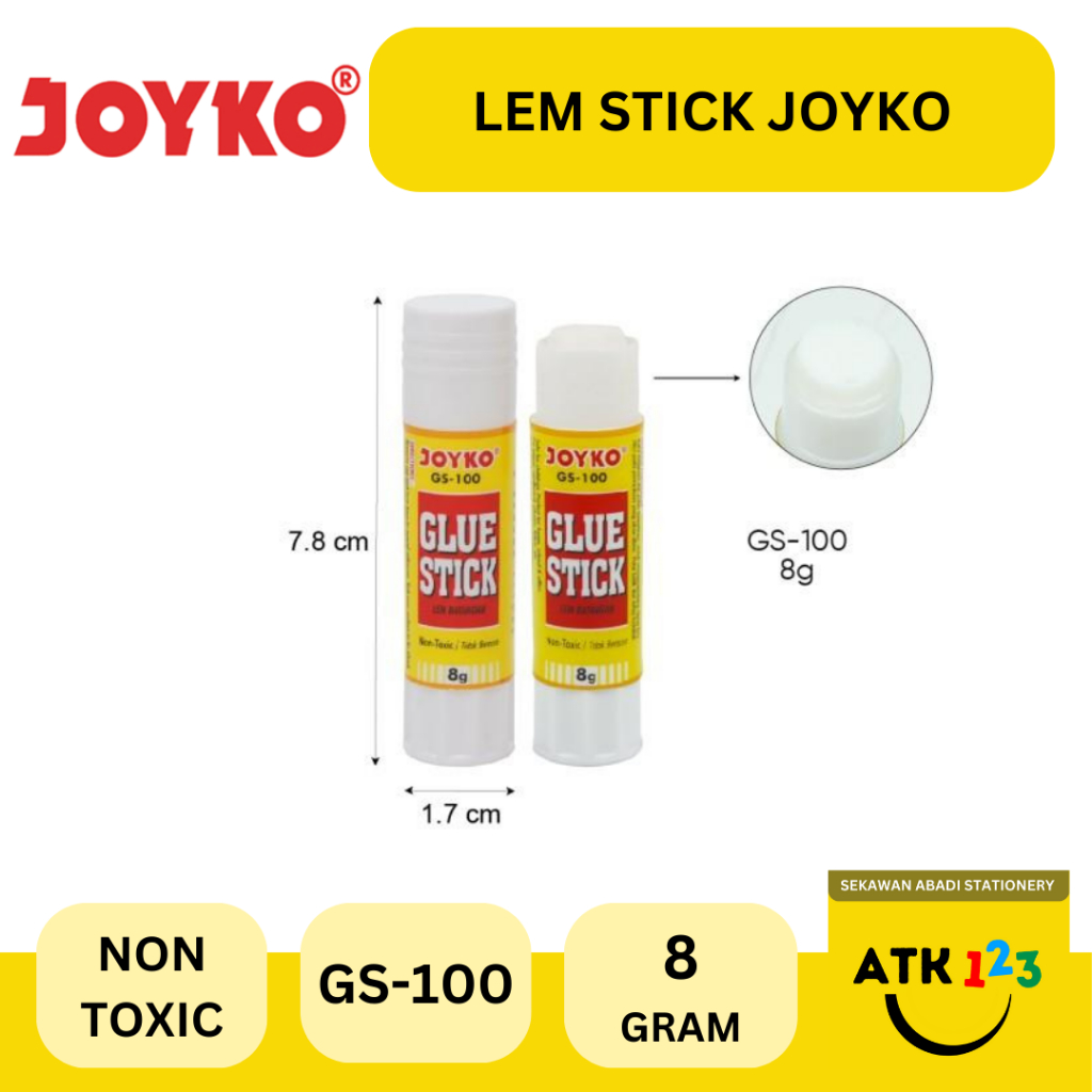 

JOYKO Lem Kertas Stick Merk Joyko GS-100 8 gram [GROSIR]