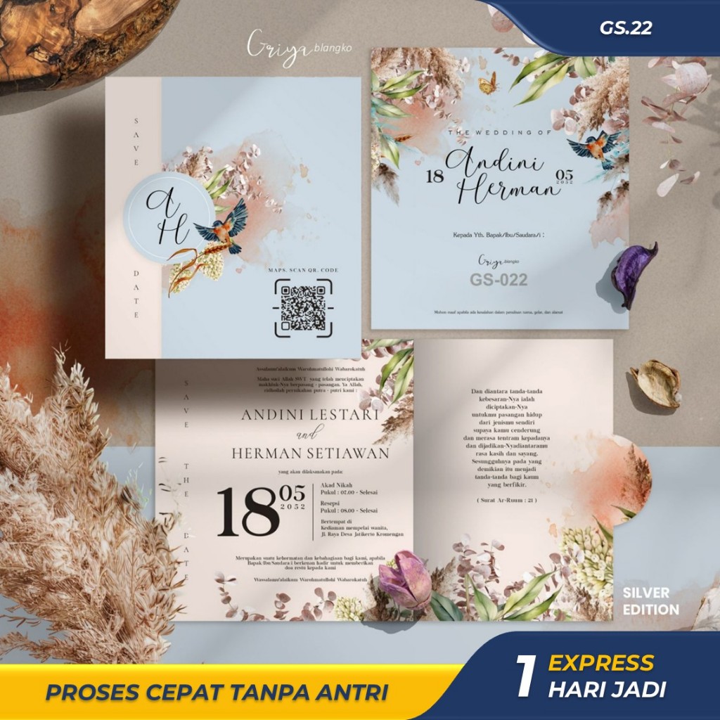 BLANGKO UNDANGAN KOSONG GRIYA BLANGKO UNDANGAN AESTHETIC BLANGKO UNDANGAN GRIYA BLANGKO GRIYA GS 3