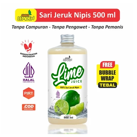

Sari Jeruk Nipis Murni / Pure Lime Juice 500ml Suur Lemoen - BY SARI LEMON MURNI