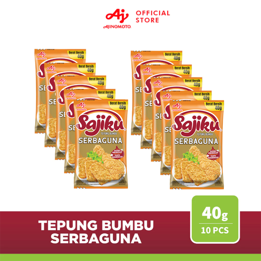 

Sajiku® Tepung Bumbu Serba Guna Sachet 40g (10 pcs)