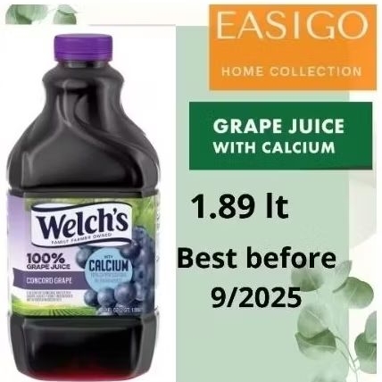

WELCH'S 100% GRAPE JUICE WITH CALCIUM 1.89 LT (64oz)