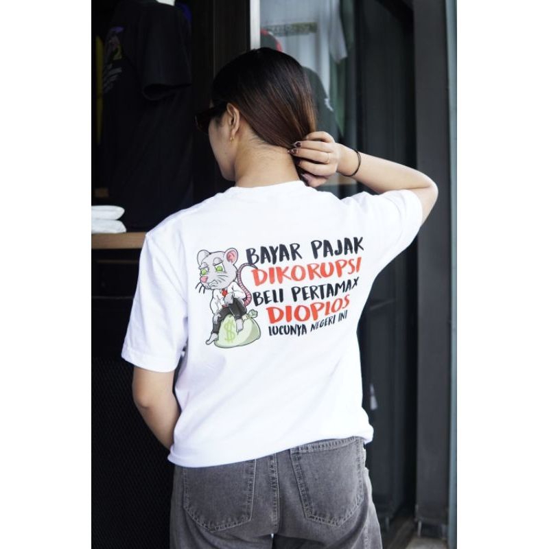 Kaos Lucunya Negeri Ini/Baju T-shirt Sindiran/Baju Kata Kata Viral Unisex Premium