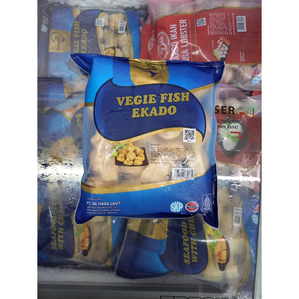 

Frozenfood GIZIPLUS Vegie Fish Ekado 500gr