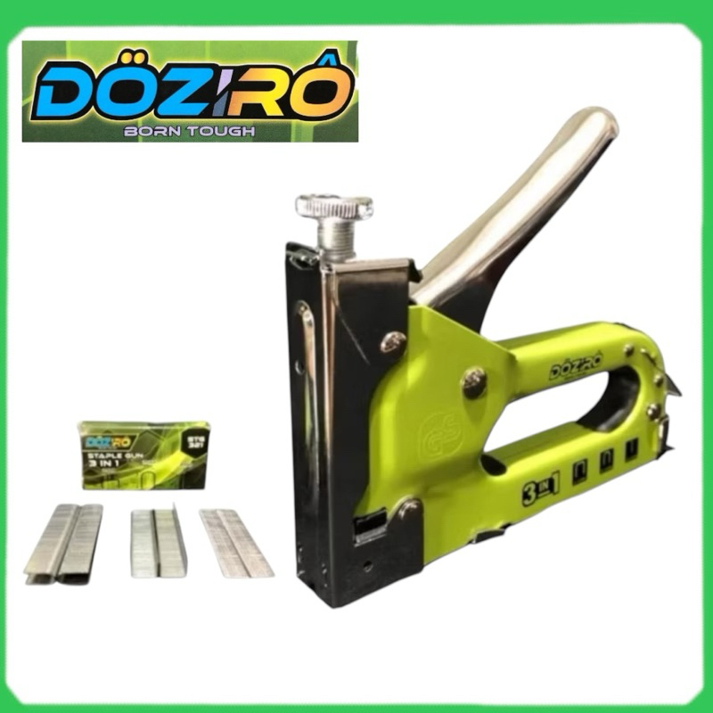 

Staples Gun 3 in 1 Tacker stapler Staples perekat powerfull Streples Tembak Doziro Free mata 600pcs