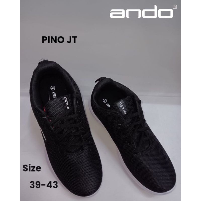 SEPATU SEKOLAH ANDO / SEPATU SEKOLAH DEWASA / SEPATU HITAM POLOS / SEPATU HITAM PUTIH
