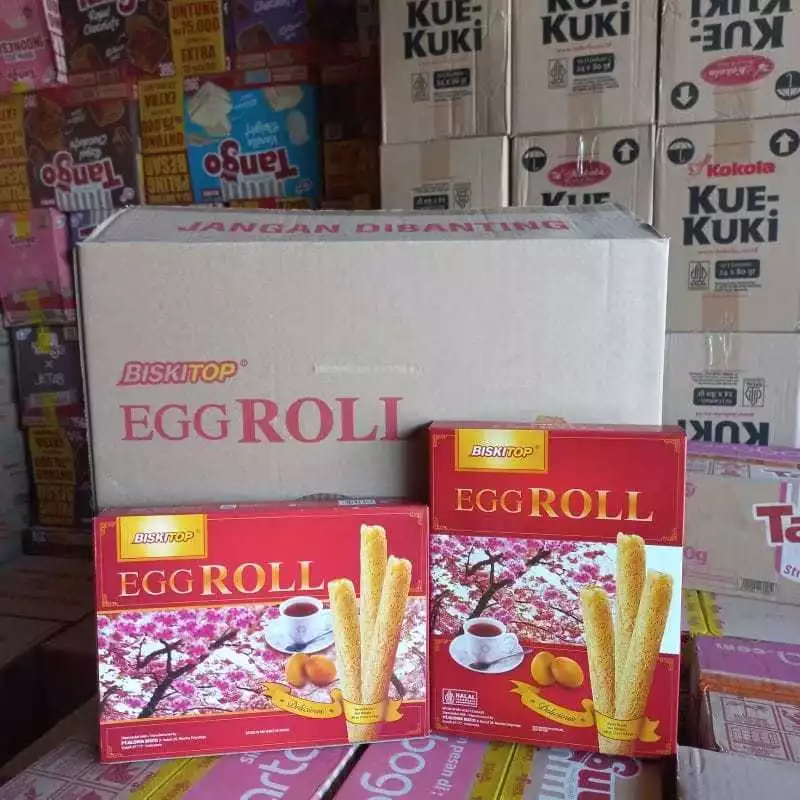 Biskitop Egg Roll 86 gram Kue Hajatan
