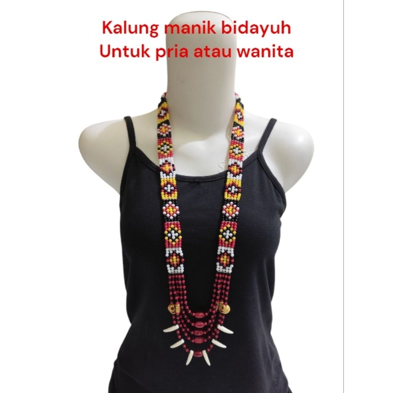 Kalung dayak taring / kalung dayak anak / Kalung manik dayak iban / Kalung manik / kalung dayak / ka