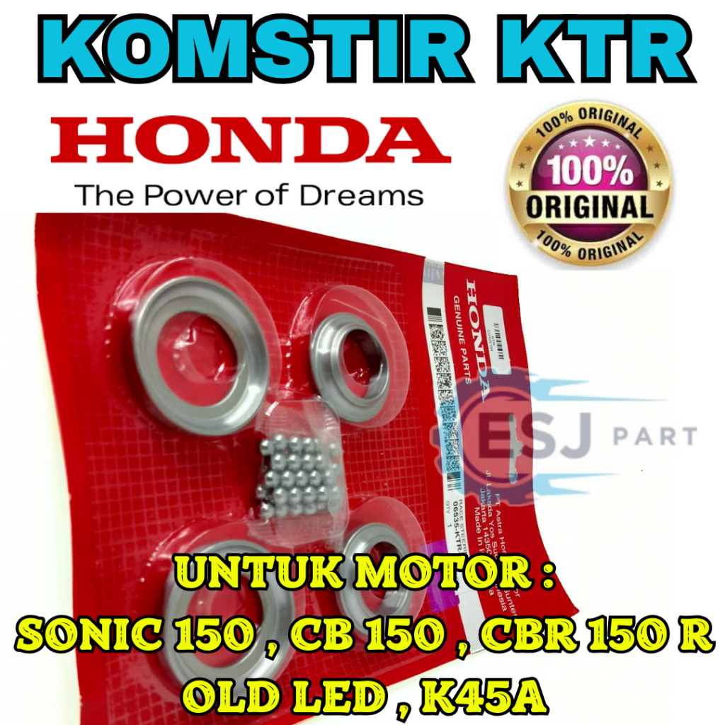 KOMSTIR HONDA KODE (06535-KTR-900) ASLI ORIGINAL PRESISI COMSTIR SONIC CB CBR 150 R Old LED ORIGINAL