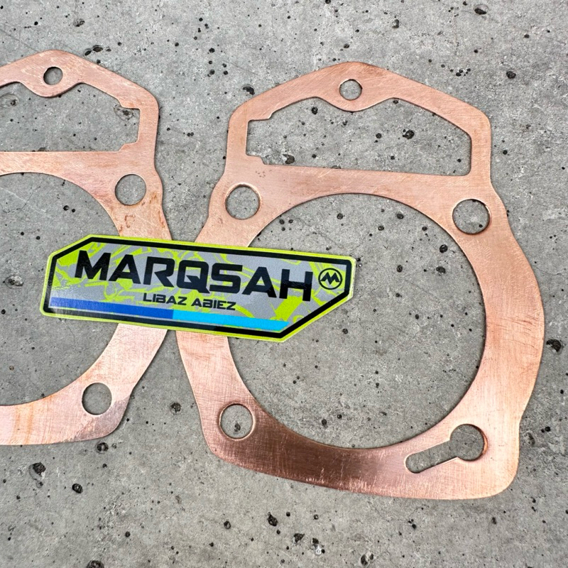 PAKING PACKING BLOCK BLOK JAGUAR TEBAL 0,5 0,8 BAHAN TEMBAGA DIAMETER PISTON STD