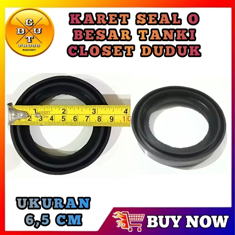 Sparpat Closet Karet Seal Tatakan Bawah Tabung Ukuran 6,5 Cm Bahan Tebal Elastis Lembut Bisa Melar B
