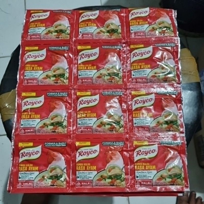 

Royco bumbu kaldu ayam saset harga per renceng / gantung