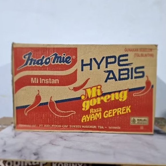 

INDOMIE GEPREK 1 DUS ISI 40 PCS II INDOMIE GORENG GEPREK II INDOMIE AYAM GEPREK HYPE ABIS