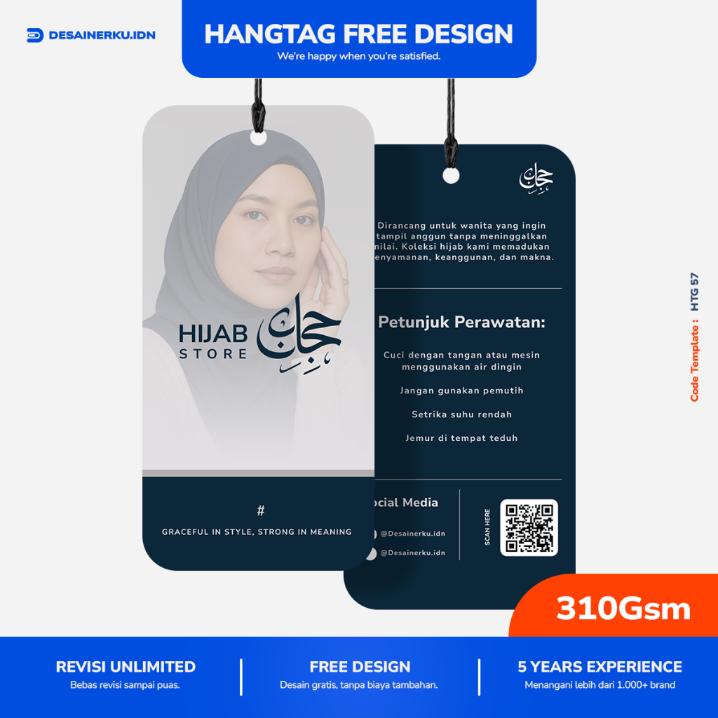 

Hangtag Baju Custom FREE DESIGN | Cetak Label Tag Baju Desain Sendiri | Tag Baju Murah | IV310