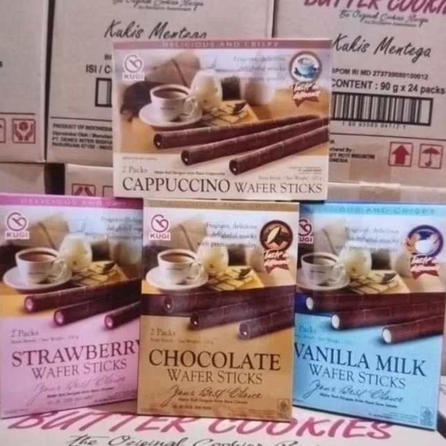 

KUGI WAFER STIK 120 GR ( 1 DUS ISI 24 BOX )