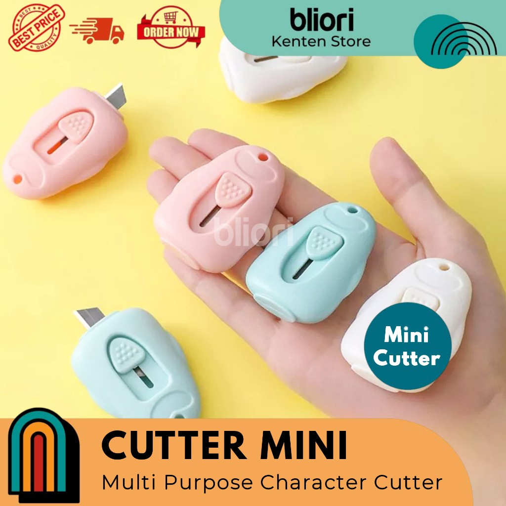 

Cutter Mini Serba Guna | Pemotong Kertas Cutter Mini | Alat Bantu Potong Kertas
