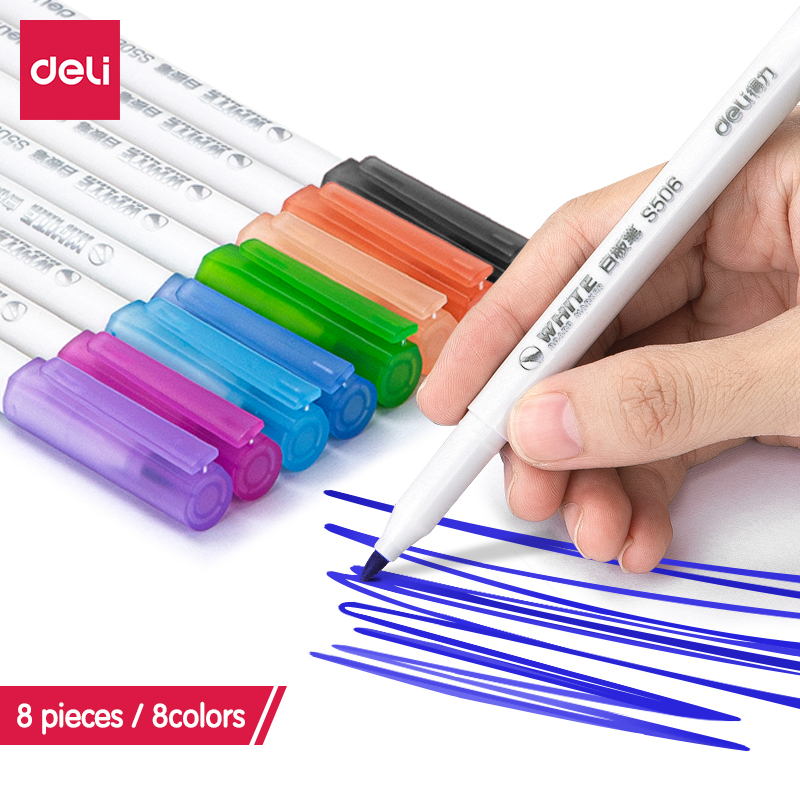 

Deli Whiteboard Marker Graffiti 8 Warna S504 - Spidol Mudah Dihapus