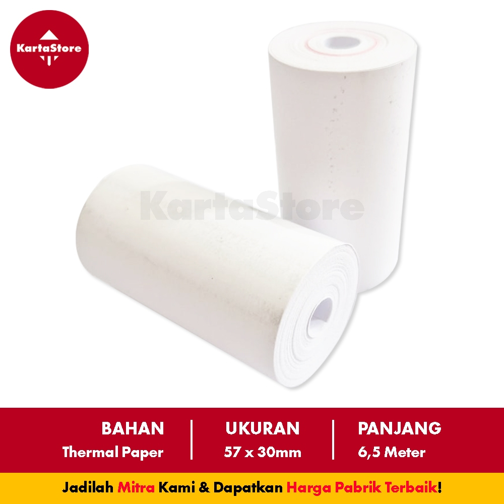 

Kertas Thermal Struk 57x30mm KartaStore
