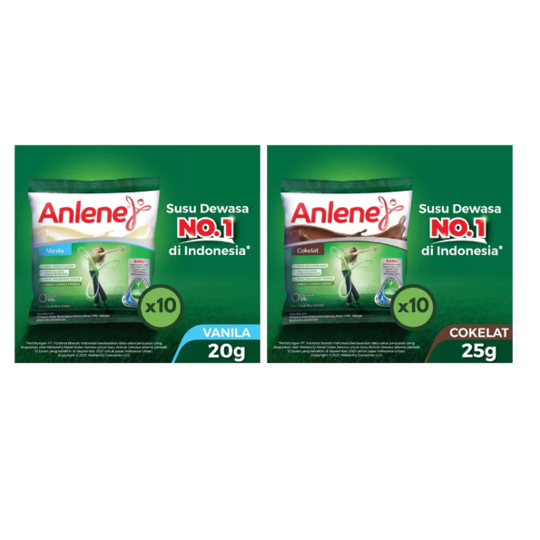

SUSU ANLENE BUBUK DEWASA SACHET / 1 RENCENG ISI 10 PCS