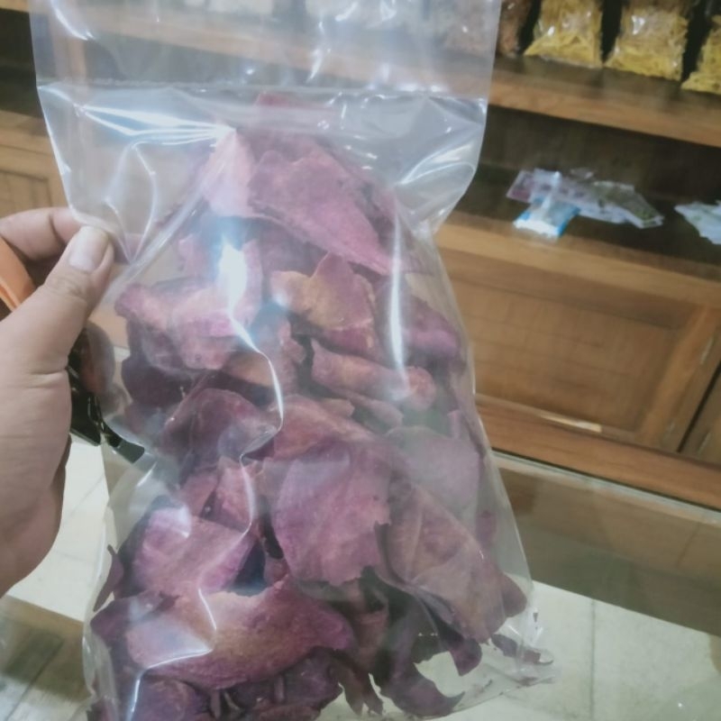 

keripik ubi ungu Asli Boyolali 250 gram