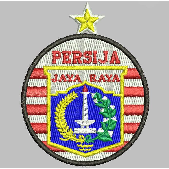 PERSIJA JAKARTA LOGO A-A482 PATCH BORDIR LOGO EMBLEM EMBROIDERY RBC