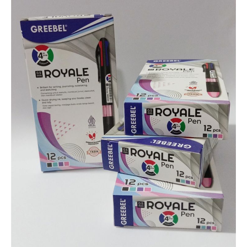 

ROYAL PEN 4 IN ONE COLOURS GREEBEL/PULPEN 4 WARNA, 0,5 mm