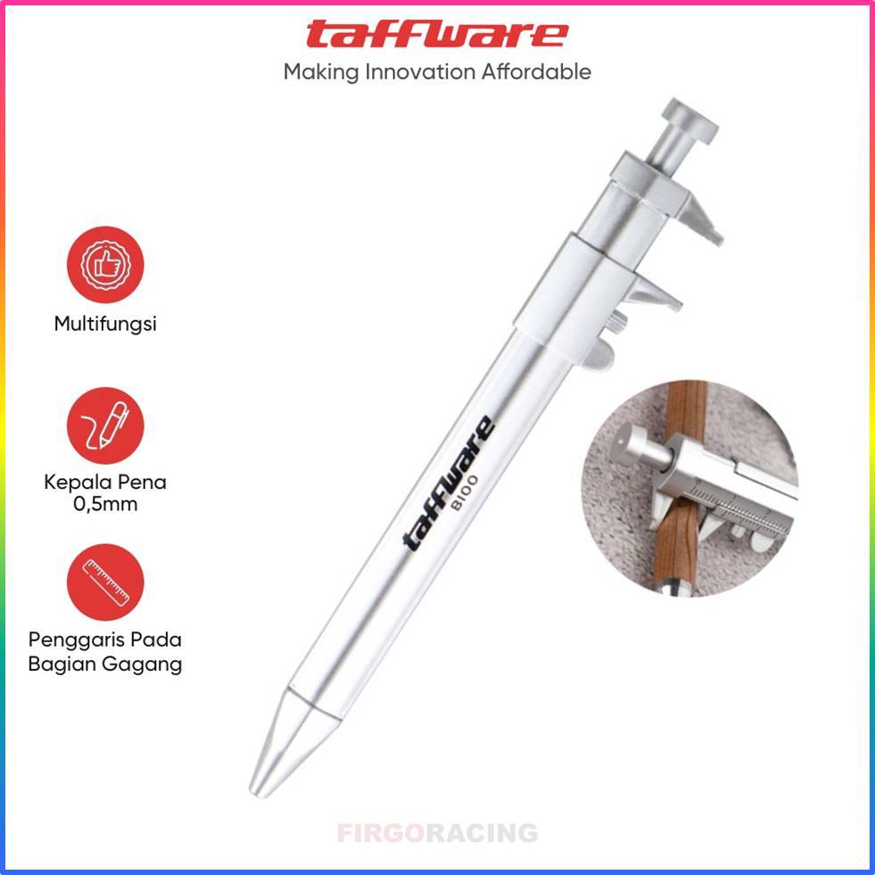 

Pena Pulpen Ballpoint Pen Caliber Measuring Tool Scale Ruler - B100