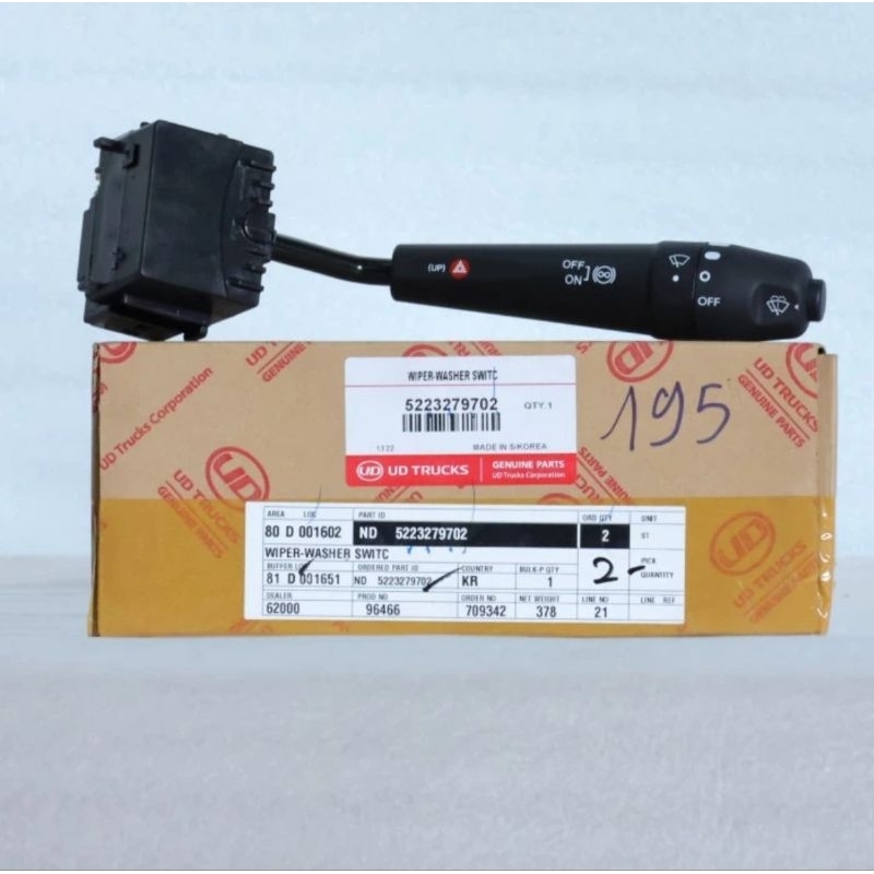 WIPPER WASHER SWITCH 5223279702 SAKLAR WIPPER NISSAN UD TRUCK QUESTER