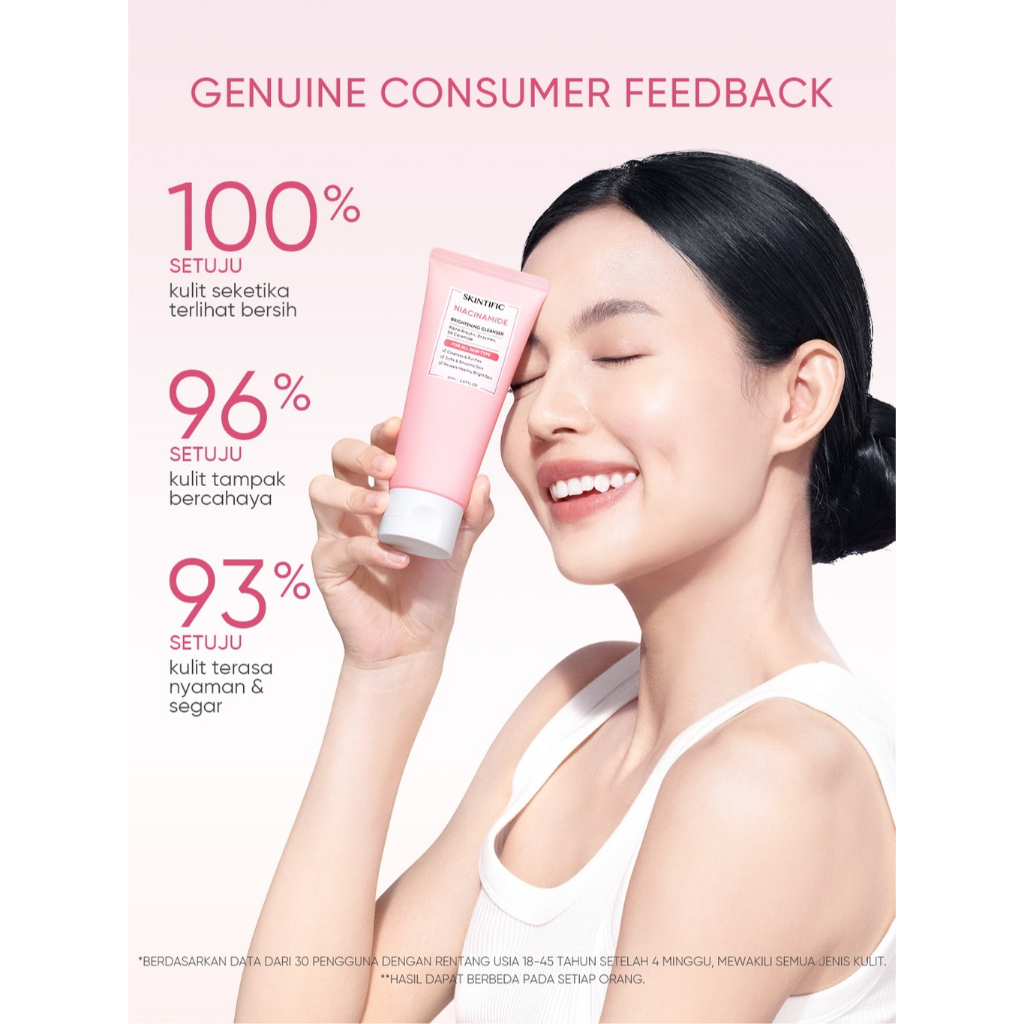 SKINTIFIC Niacinamide Brightening Cleanser / Skintific Facial Wash
