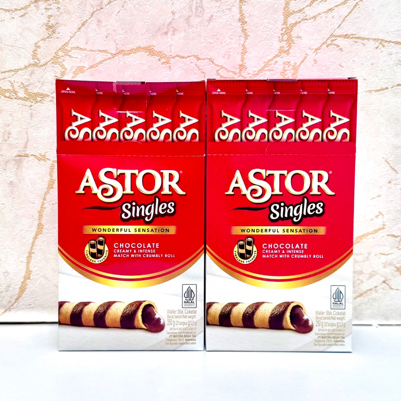 

Astor Singles Wafer Coklat 280gr