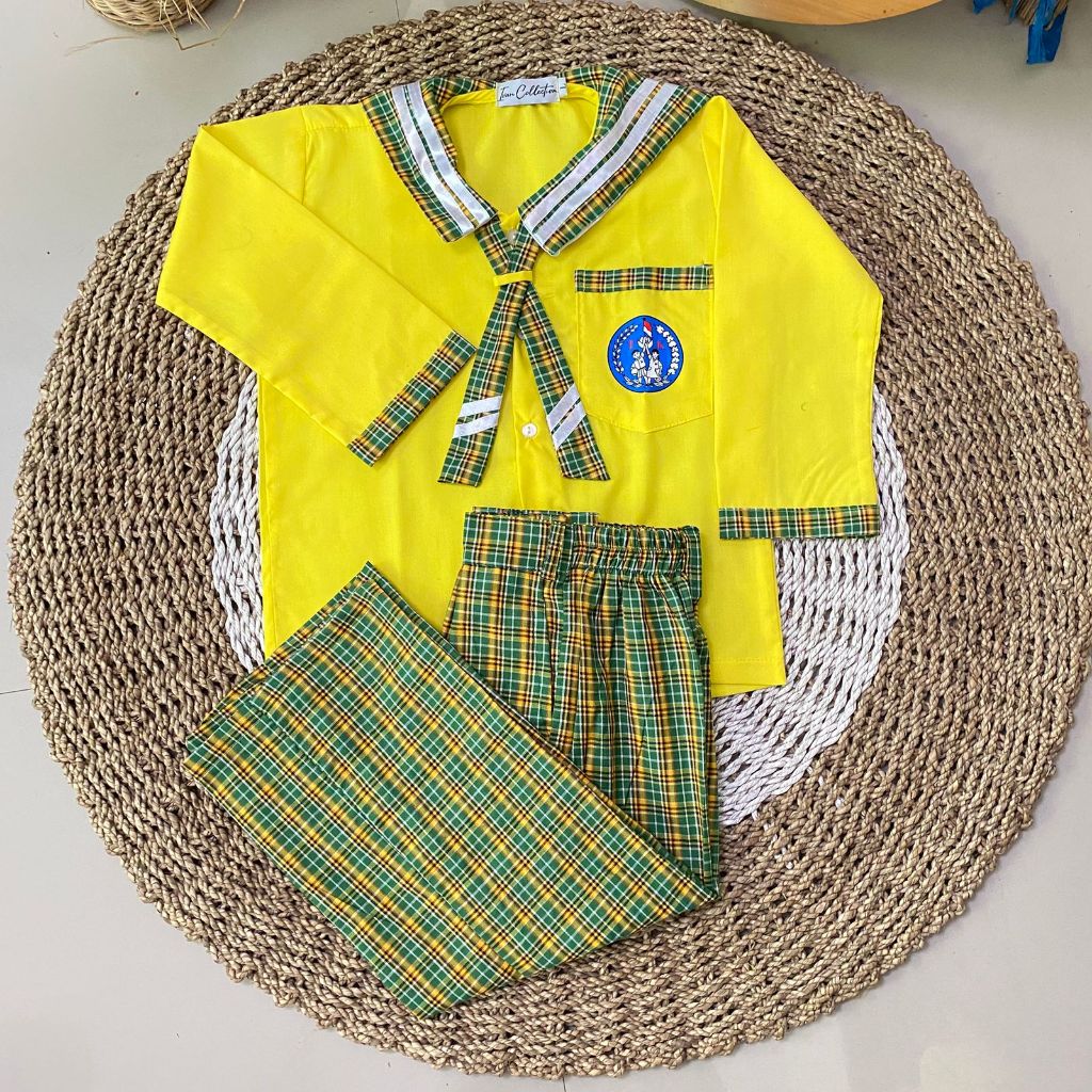 TGS - SERAGAM ANAK TK MUSLIM KOTAK HIJAU