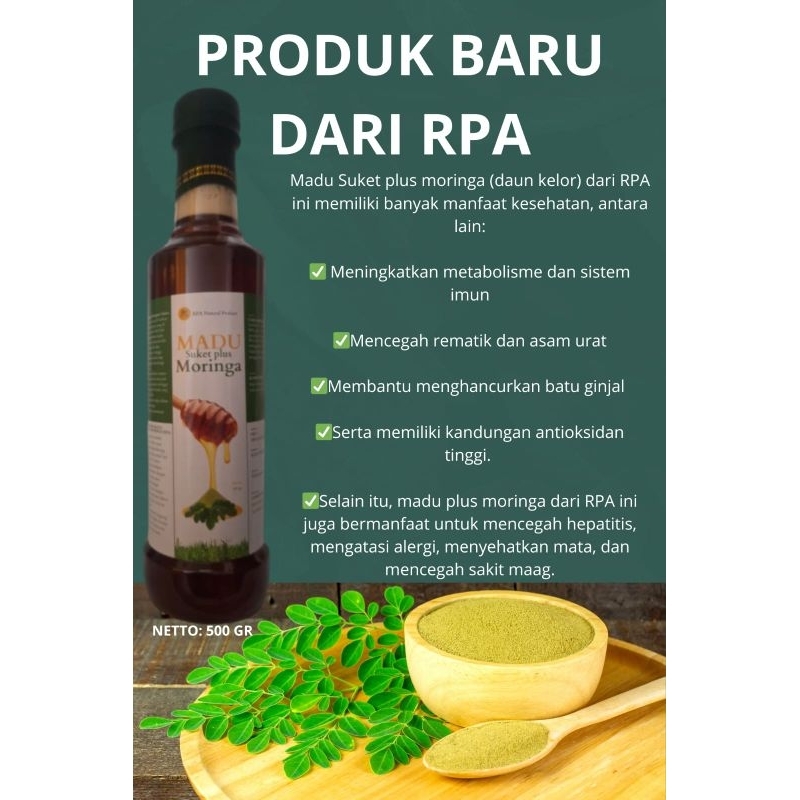

Madu Suket Plus Moringa (Kelor)