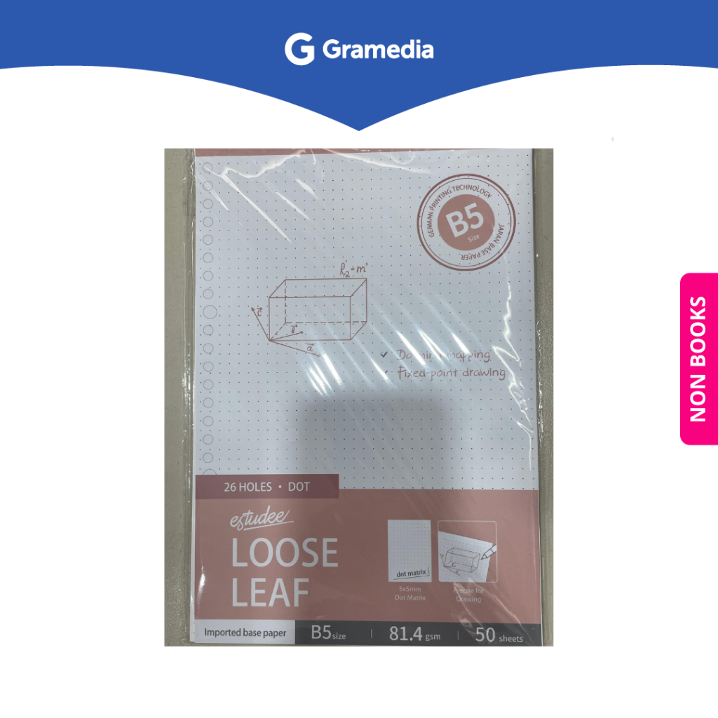 

Gramedia Depok - ESTUDEE LOOSE LEAF PREMIUM -DOT B5