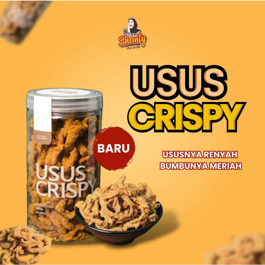 

Cemilan Viral Usus Ayam Crispy Extra Cabai Tabur made by Tehshanty