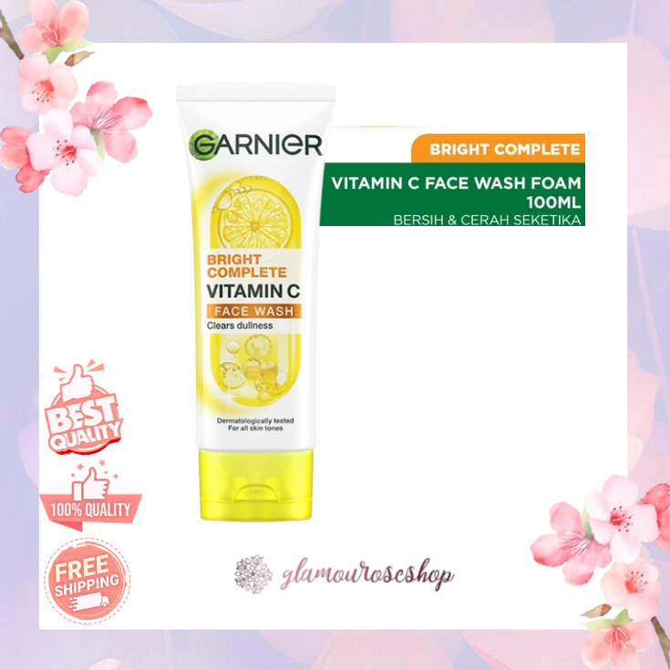 GARNIER Light Complete/Bright Complete (Facial Foam, Scrub, Whip) l Sakura Glow  l Pure Active