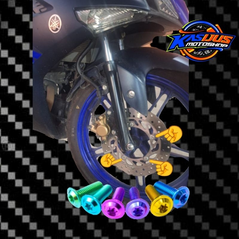 baut disc baut piringan cakram mx king titanium satu set 5 biji