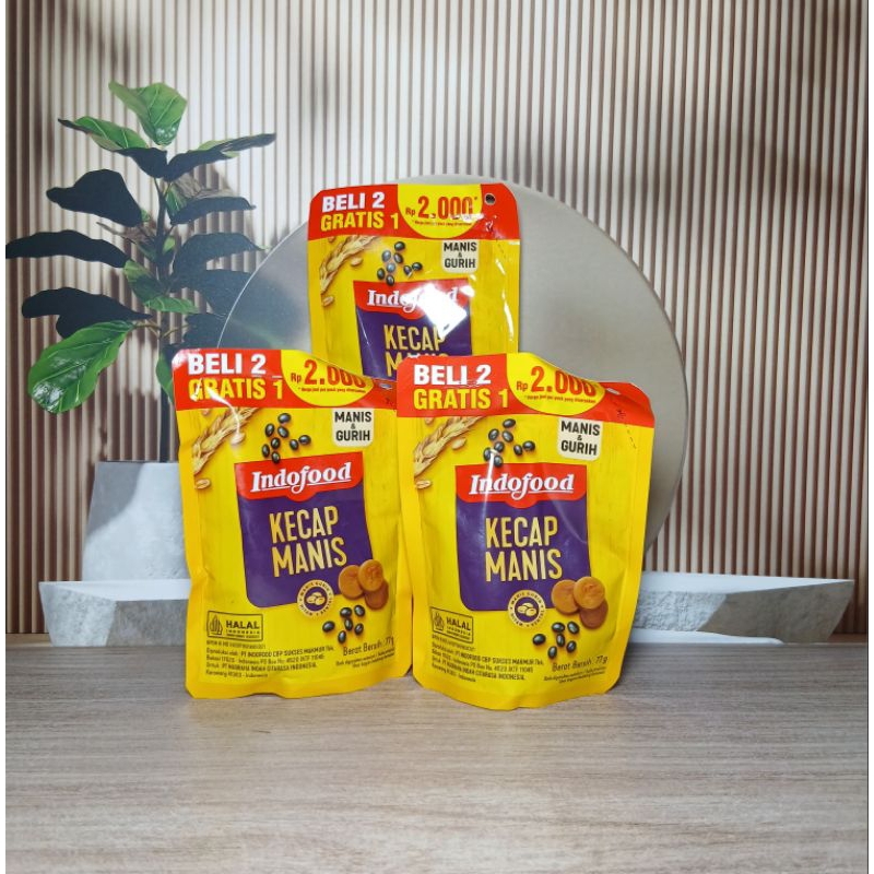 

《daily mart》kecap indofood 77g beli 2 gratis 1
