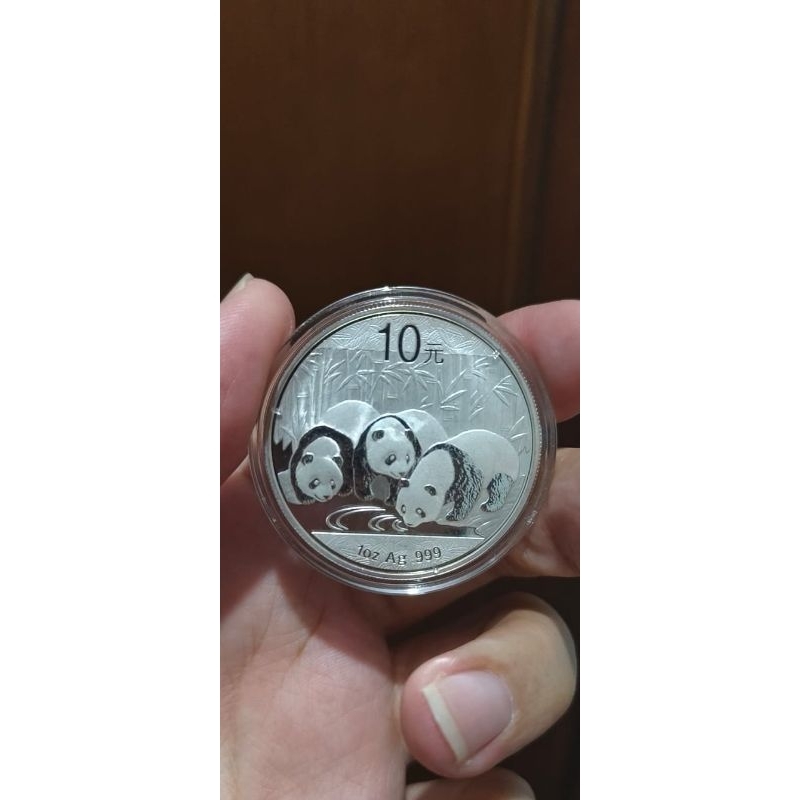 Coin silver 10 yuan perak Panda 2013 1oz AG 999 (28.3gr)