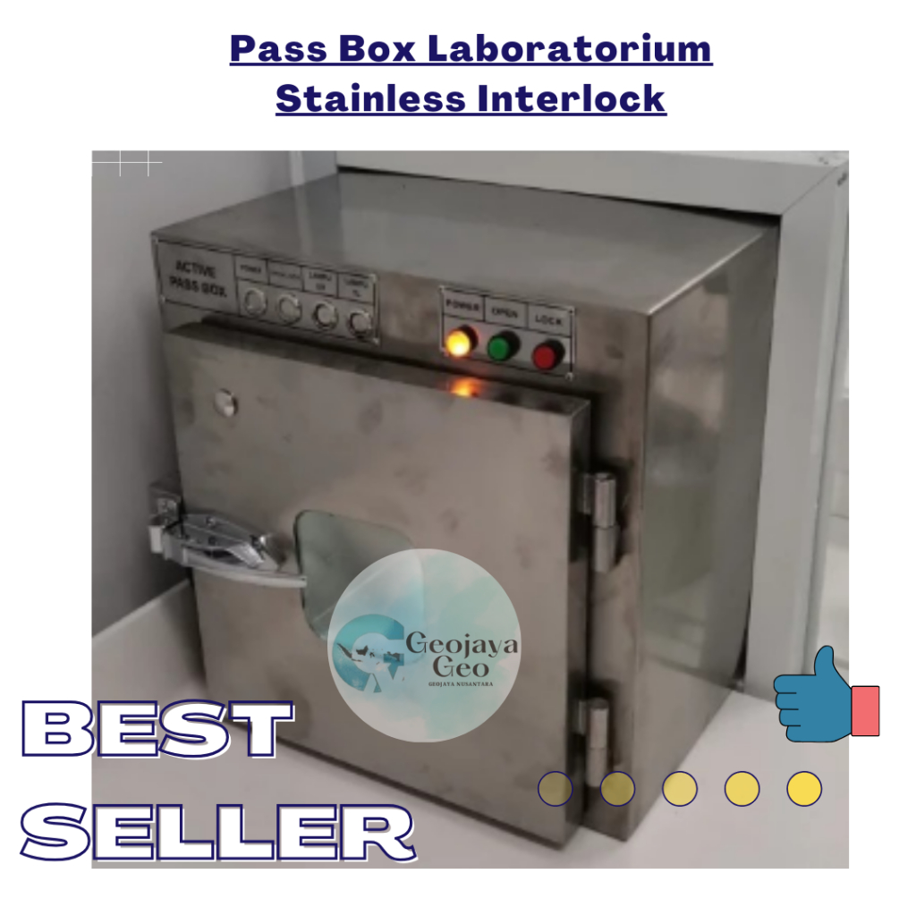 Pass Box Laboratorium Stainless Interlock UV TL 60x60x40cm PCR Clean Room
