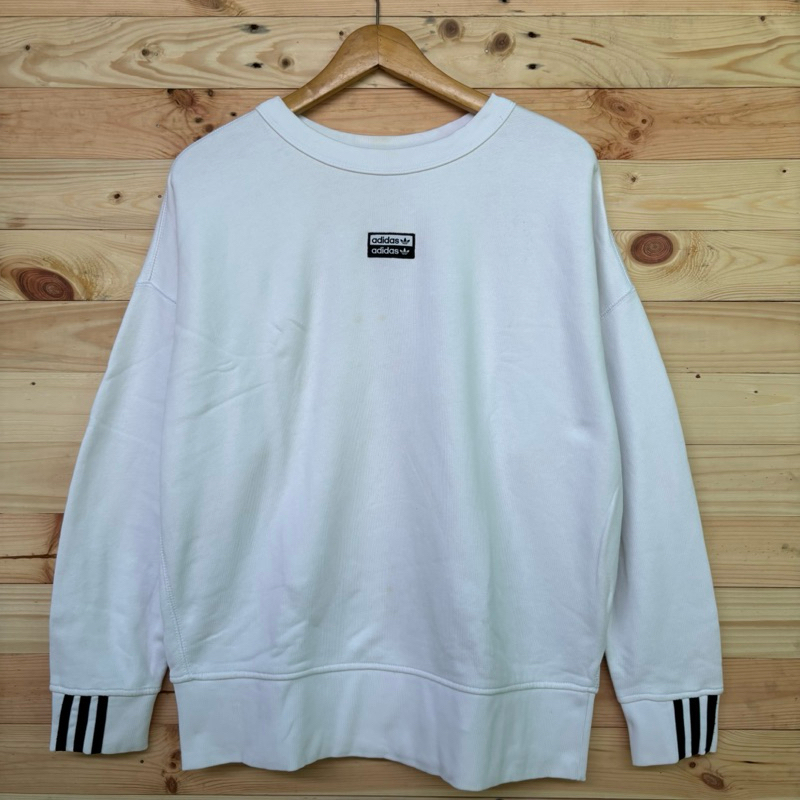Crewneck Hoodie Adidas Trefoil Essentials Originals - Second Very Good Condition Untuk Pria & Wanita
