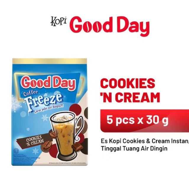 

goodday frezze coekies & cream isi 5