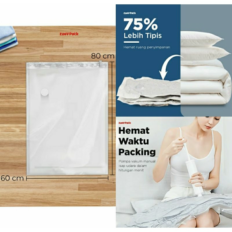 Plastik Vacuum Baju Travel Vakum Vacuum Bag Packing Pompa Vaccum Pakaian