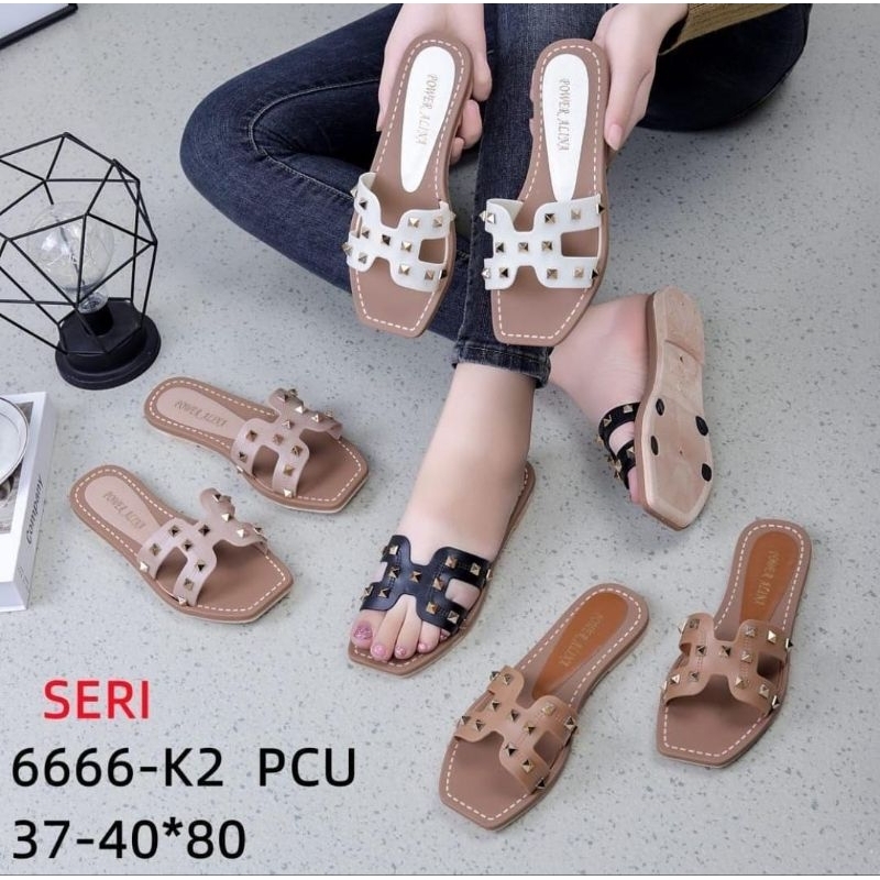 Sandal Teplek Wanita/Sandal Karet Teplek Duri²