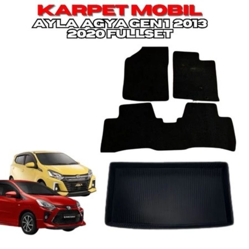 KARPET MOBIL AGYA ALYA FULLSEET KARET MATRAS ALAS KAKI MOBIL AGYA ALYA 2013 2020
