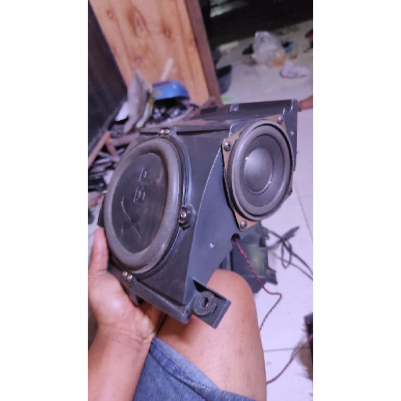 xbr Politron subwoofer 4 inch pasif plus box nya