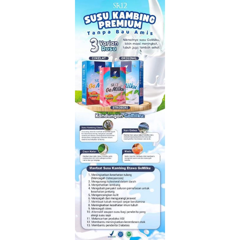 

GoMilku SR12 Susu Kambing Etawa